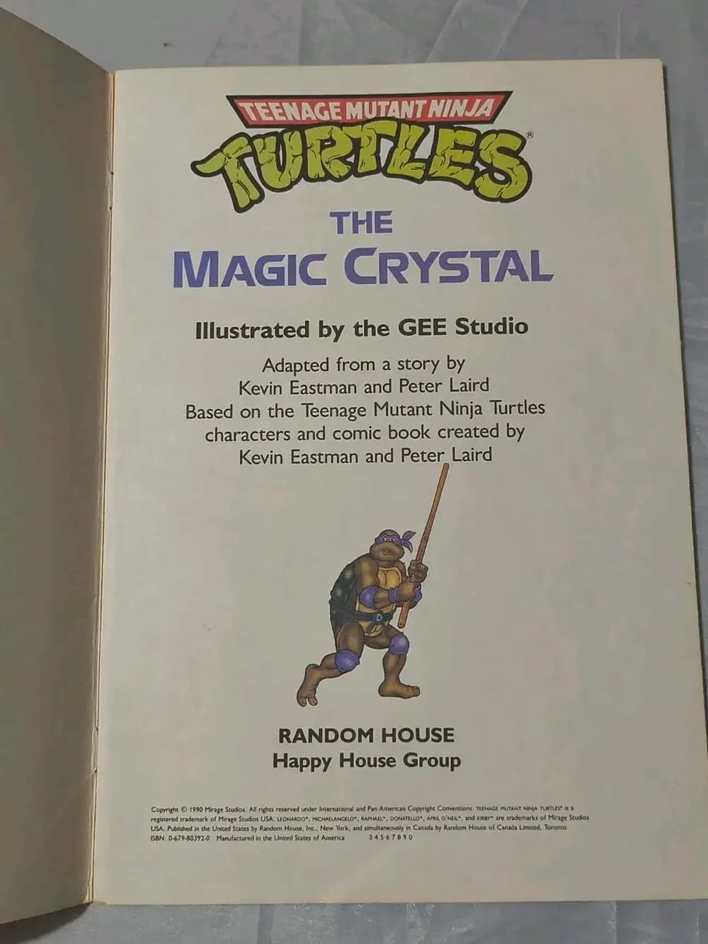 Teenage Mutant Ninja Turtles Lot Of 8 PB Books 1990 Random House Illus